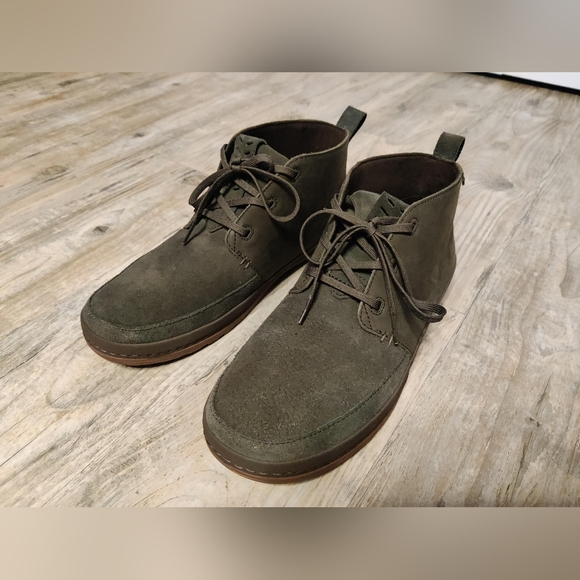 Teva Canyon Life Chukka Boot Black Olive Suede Leather Size 11! - Picture 3 of 5